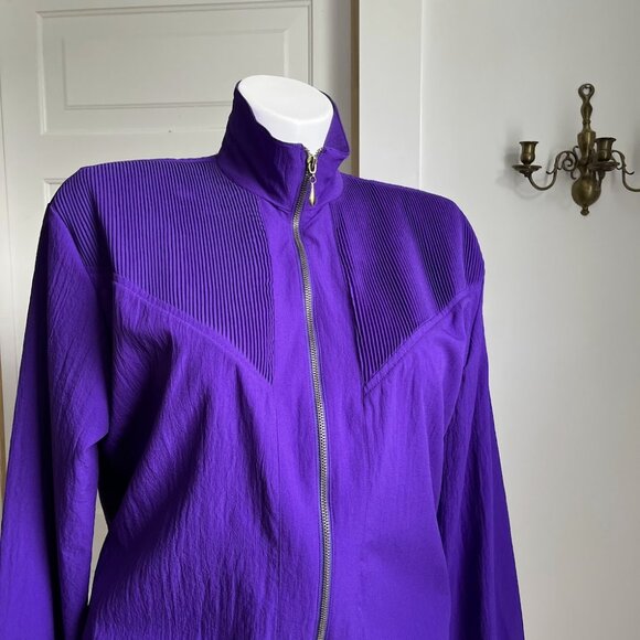 80s royal purple jacket - Picture 2 of 7